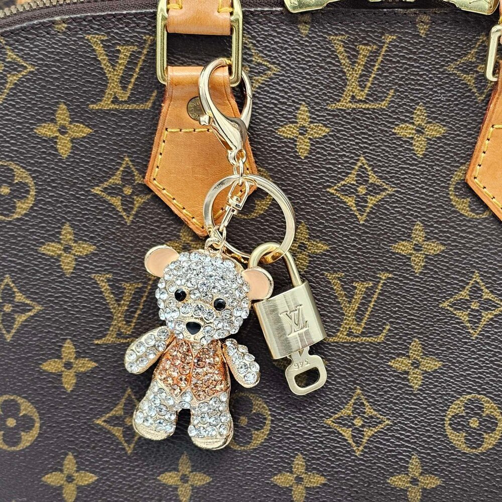 Louis Vuitton Gold Padlock 🔑 Authentic LV Unbranded Keychain Bag Charm - Picture 7 of 7
